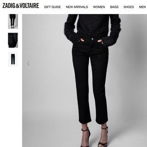 Zadig and Voltaire boyfit eco jeans noir size 29